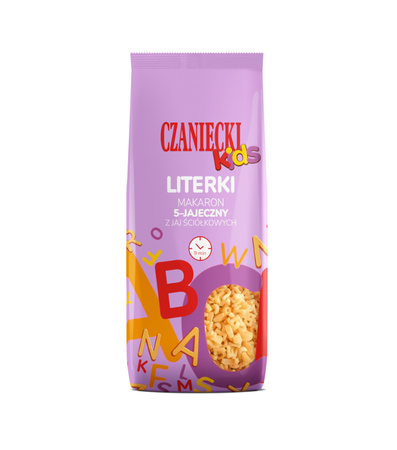 Makaron czaniec 250g kids Literki