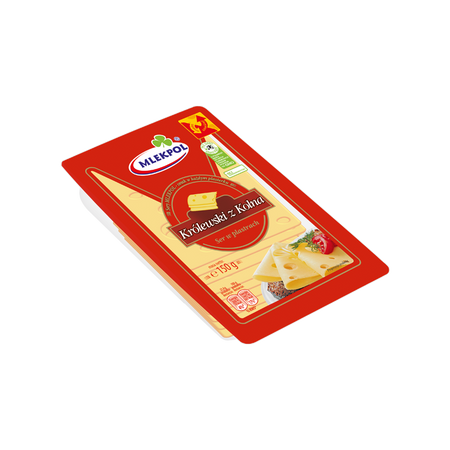 Ser żółty plas. królewski Mlekpol 150g