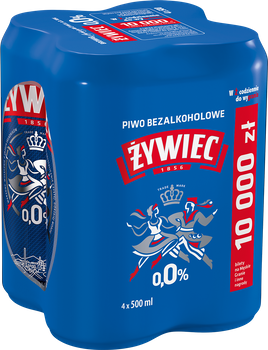 Żywiec /pusz./ 0,0% 4-pak /0,5l/