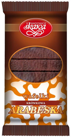 Wafelki 190g arabeski krówk. skawa