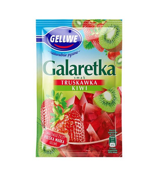 Galaretka Truskawka Kiwi Gellwe 72g