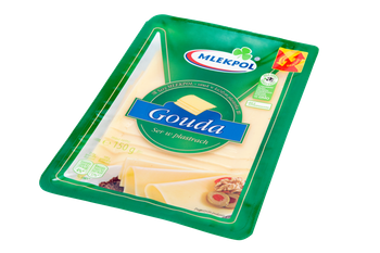 Ser żółty plast. gouda Mlekpol 150g