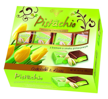Czekoladki z Klasą Pistachio 400g
