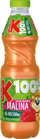 Kubuś 100% Malina Jabłko 0,85l