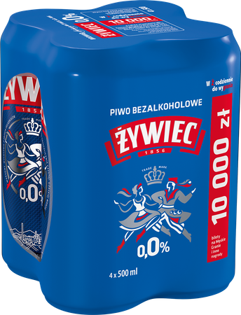 Żywiec /pusz./ 0,0% 4-pak /0,5l/
