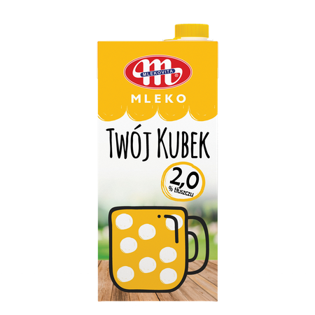 Mleko Twój Kubek 2% 1l