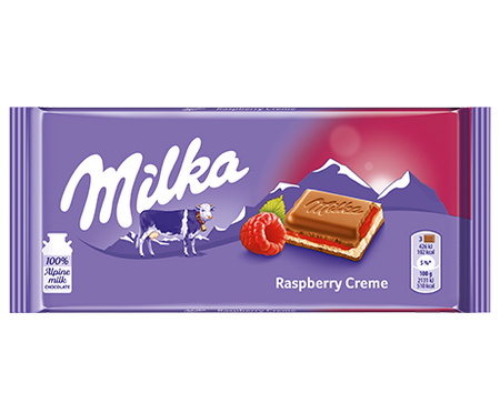 Milka Czek. 100g Malinowa