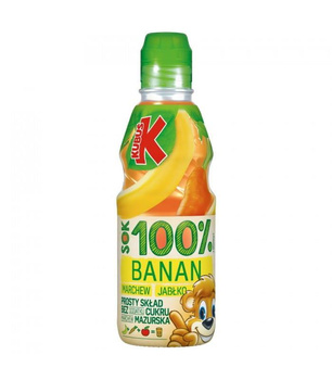 Kubuś Sok 100% Banan Jabłko 0.3l