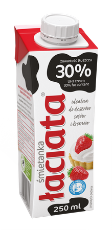 Śmietanka Łaciata UHT 30% nowa 0.25l