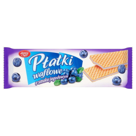 Płatki waflowe 130g jagodow. skawa