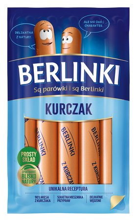 Parówki Berlinki z  kurczaka 250g