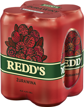 Redd's CRANBERRY Pusz. 4Pak 4*0,5l