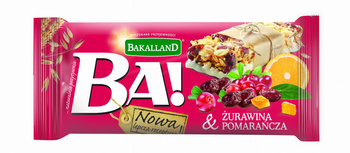 Baton Ba! Żurawina & Pomarań. 40g