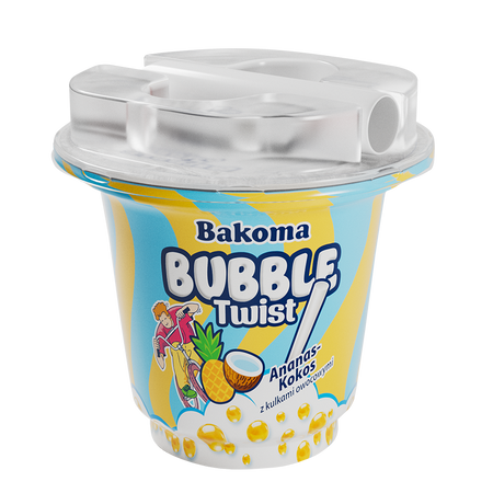 Jogurt Twist Bubble Ananas Kokos 210g