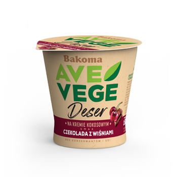 Deser vegański czekolada wiśnia 150g