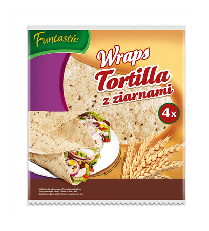 Placki Tortilla /4/ Ziarna 250g
