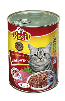 Basil Kot /415g/ Wołowina /puszka/