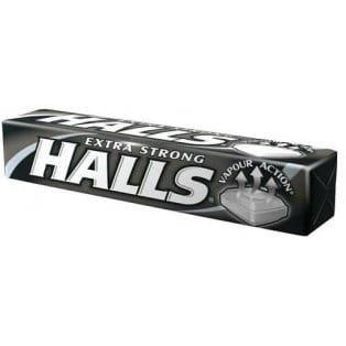 Halls extra strong czarny 33,5g