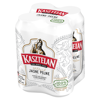 Kasztelan  Jasne Pełne puszka 4*1 0,50l
