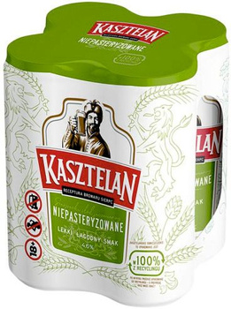 Kasztelan  Niepasteryzowany  puszka 4*1 0,50l