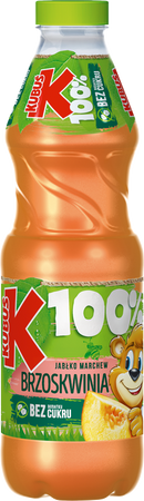 Kubuś 100% Brzoskwinia  Jabłko 0,85l