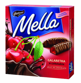 Mella galaretka w czekoladzie wiśniowa 190g