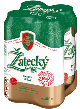 Žatecký Světlý Ležák puszka 4*1 0,50l