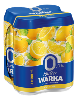 Warka Radler 0,0% B/A 4-pak /0,5l/