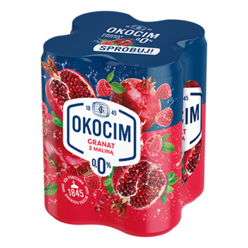 Okocim Radler  Granat Malina  0% 4-pak /0,5l/