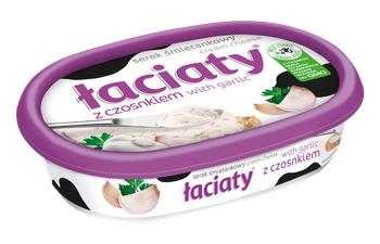 Serek łaciaty z czosnkiem 135g