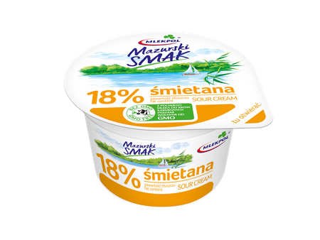 Śmietana Mazurski Smak 18% 0.2l