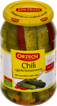 Ogórki konserwowe chili orz. 900g