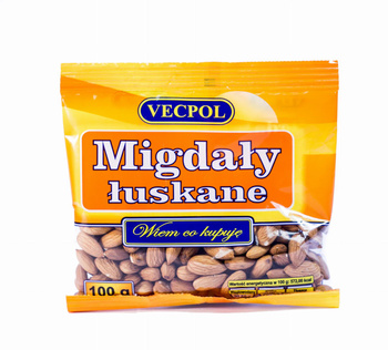 Migdały łuskane VECPOL 100g
