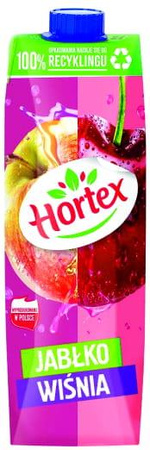 Hortex 1l n.jabłko-wiśnia