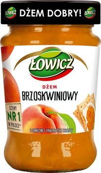 Dżem Łowicz 280g Brzoskwiniowy N/S