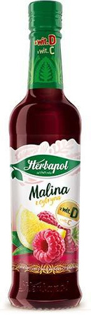 Syrop 420ml Herbapol malina -cytryna+wit