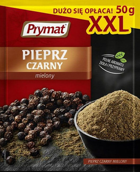 Pieprz Czarny Mielony Duży 50g