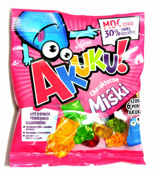 Akuku Żelki Charakterne Miśki 90g