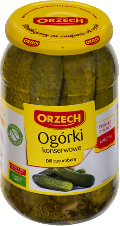 Ogórki konserwowe orzech 830g