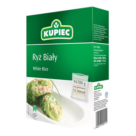 Ryż Biały Długoziarn. 4*100g