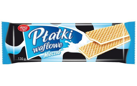 Płatki waflowe 130g mleczne skawa