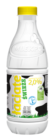 Mleko łaciate świeże 2% 1l