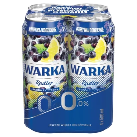 Warka Radler 0% Jagoda Cytryna 4-pak