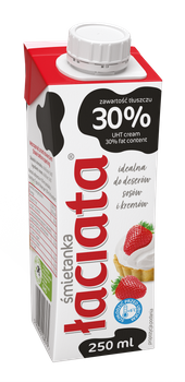 Śmietanka Łaciata UHT 30% nowa 0.25l
