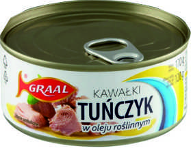 Tuńczyk w kawałkach w oleju Graal 170g