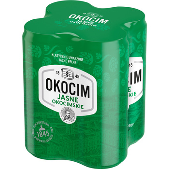 Okocim jasne pusz 4pak 4*1 0,50l