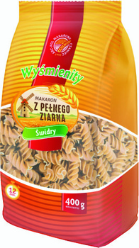 Makaron Pełnoziarnis. Świdry  400g