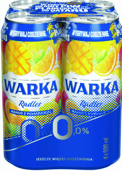 Warka Radler 0%  Mandarynka  Pomarańcza  4-pak 