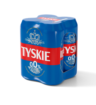 Tyskie 0,0% /pusz./ 4-pak /0,5l/