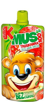 Kubuś mus 100% z owoców-truskaw 100g